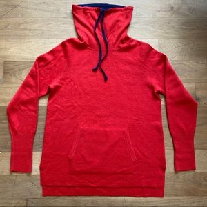 Cynthia Rowley Red Cowl Neck Sweater